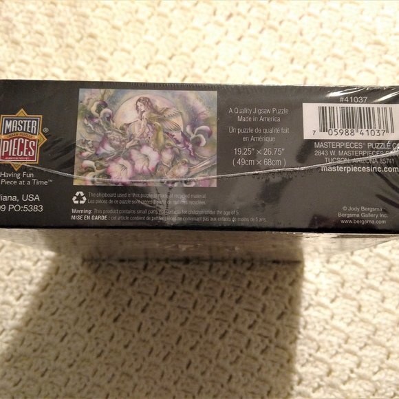2 NEW Adult Puzzles~Fantasy Lot~New Fangled Angles Merlin~Watercolor Bird/Fairy - Picture 5 of 11